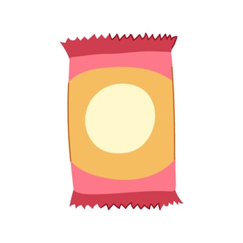 candy snack pack cartoon illustration vector