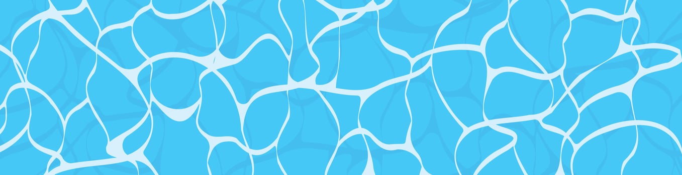 Water surface background. Water horizontal banner vector