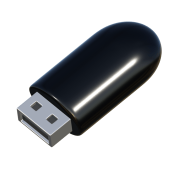 Flash drive 3d illustration png