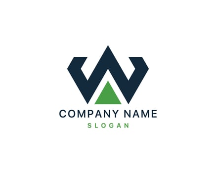 W letter logo design vector