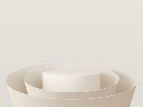 Beautiful pedestal for your product showcase. vector