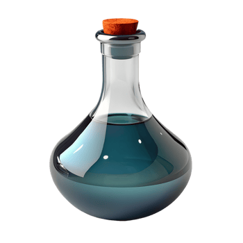 Bottle of Poison isolated on a transparent background png