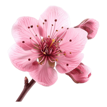 Cherry blossom flower isolated on transparent background png