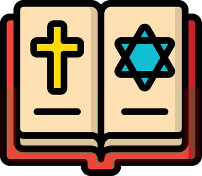 book illustration, icon or symbol vector