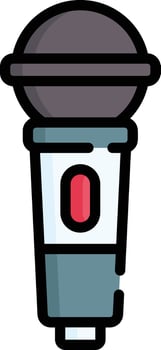 microphone illustration, icon or symbol vector