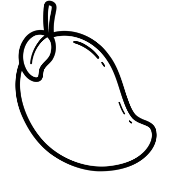 Fresh mango doodle png