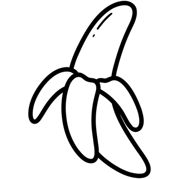 Sweet banana doodle png