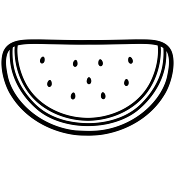 Sweet watermelon doodle png