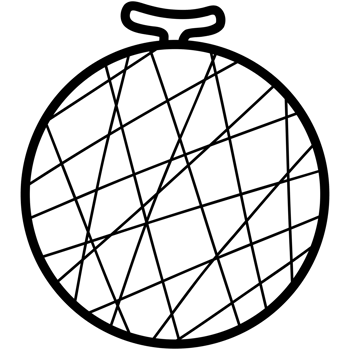 Sweet cantaloupe doodle png