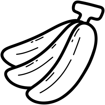 Sweet banana doodle png