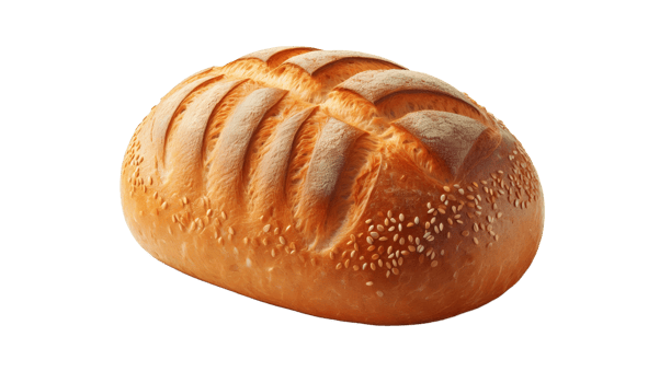 big Bread isolated on transparent background png