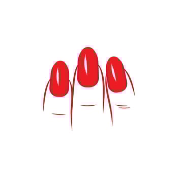 nail salon logo design template with creative concept vector