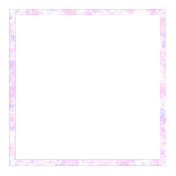 A white square frame with pink and lilac paint splatter png
