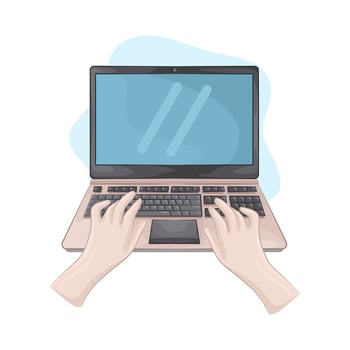 laptop is playing vector