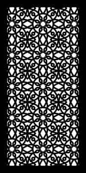 a repeating pattern of a combination of circles, lines, and squares that can be used for room partitions vector