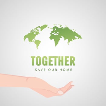 Together We Can Saving Our Planet, Protecting Our Future - A Call for Global Unity on Earth Day vector