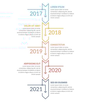Timeline Infographics Template vector