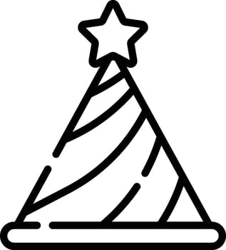 party hat illustration, icon or symbol vector