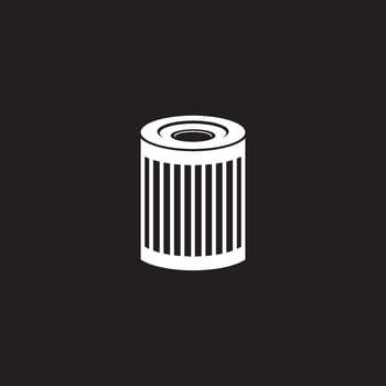 Oil filter icon vector