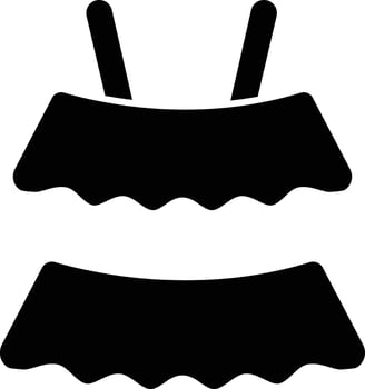 kids dress solid glyph illustration vector