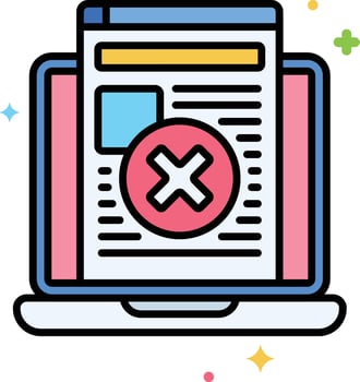 fake news illustration, icon or symbol vector
