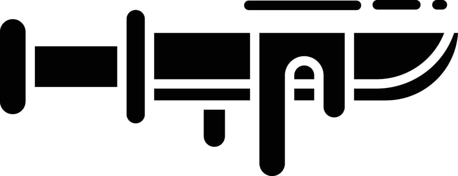 Knife solid glyph illustration vector