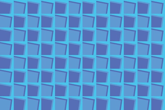 Square Shapes Blue Pattern vector
