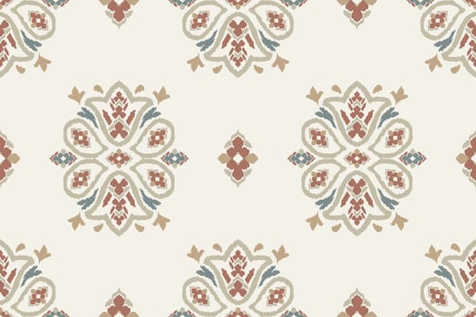 Ikat tribal Indian seamless pattern. Ethnic Aztec fabric carpet mandala ornament native boho chevron textile.Geometric African American oriental traditional illustrations. Embroidery style. vector