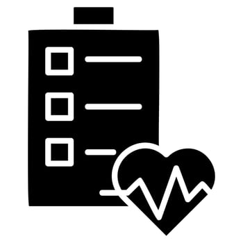 Checklist for Heart Health vector