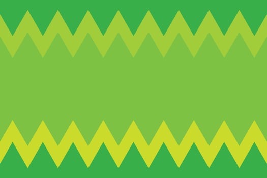 Jagged Shapes Top and Bottom Green Background vector