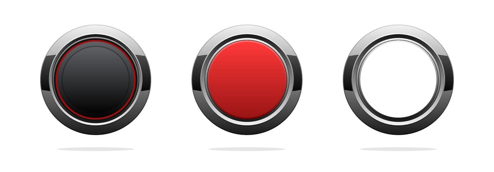 Buttons realistic illustration collection. vector