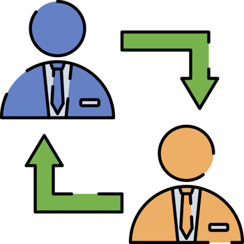 Change of Manager Illustration Isolated on Transparent Background png