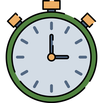 Deadline Stopwatch Illustration Isolated on Transparent Background png
