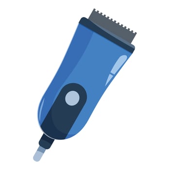 Electric hair clipper creating modern hairstyle for men vector