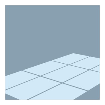 Sunlight casting geometric shapes on empty room floor vector