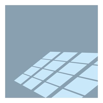 Sunlight shining through panes of a slanted window vector