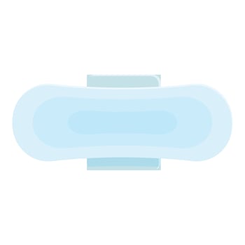 Sanitary pad lying on white background vector