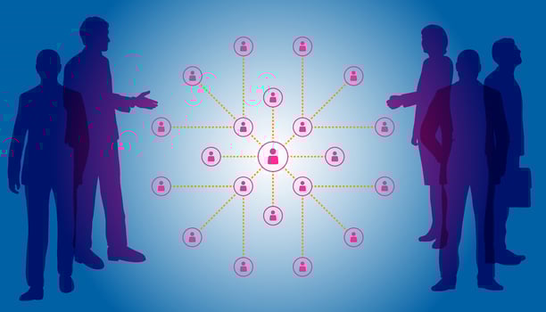 Human Resources HR management Recruitment Employment Headhunting Concept , Human Resources use computers to search and select job applicantsThe process of selecting people to join the work of the HR. vector