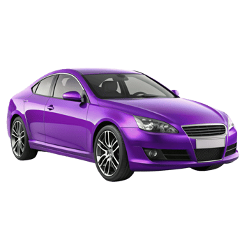 Purple Car isolated in transparent background png