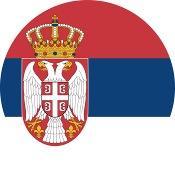 Serbia flag button png
