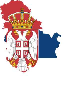 Serbia map flag png