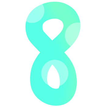 Number eight element png