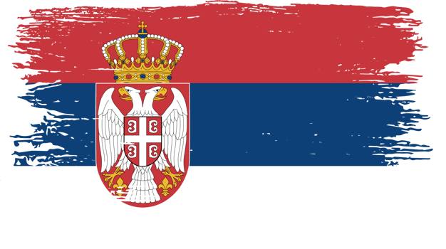Serbia flag brush png