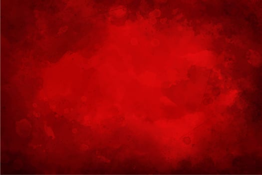 Red grunge background. Watercolor red texture background. Valentines or Christmas empty design for posters, presentations, ad banners vector