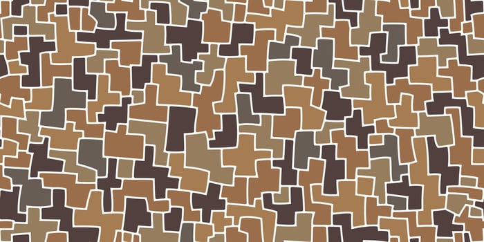 Mosaic labyrinth stone tile pattern background vector