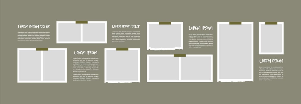 Board Collage photo effect vector