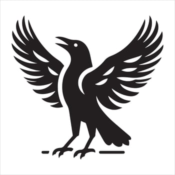 A Crow Art Illustration vector