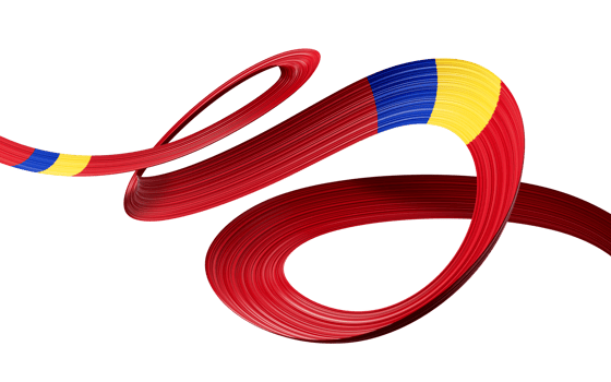 3d Flag Of Moldova 3d Wavy Shiny Moldova Ribbon 3d Illustration png