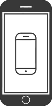Mobile phone icon illustration vector