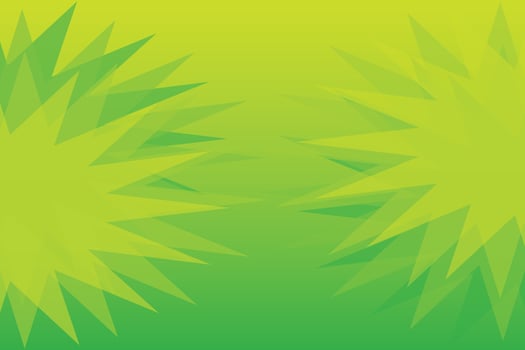 Stars Right and Left Green Background vector